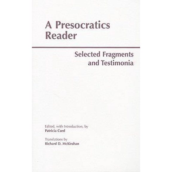 Pre-Owned A Presocratics Reader (Paperback) 0872203263 9780872203266