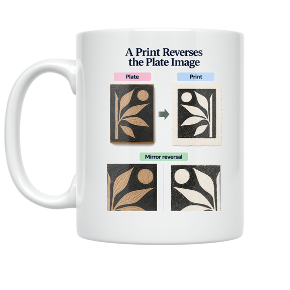 A Print Reverses the Plate Image - Ceramics Enthusiast - 11 oz Ceramic Coffee Mug