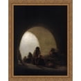 thumbnail image 1 of A Prison Scene 28x36 Large Gold Ornate Wood Framed Canvas Art by Francisco Goya, 1 of 2