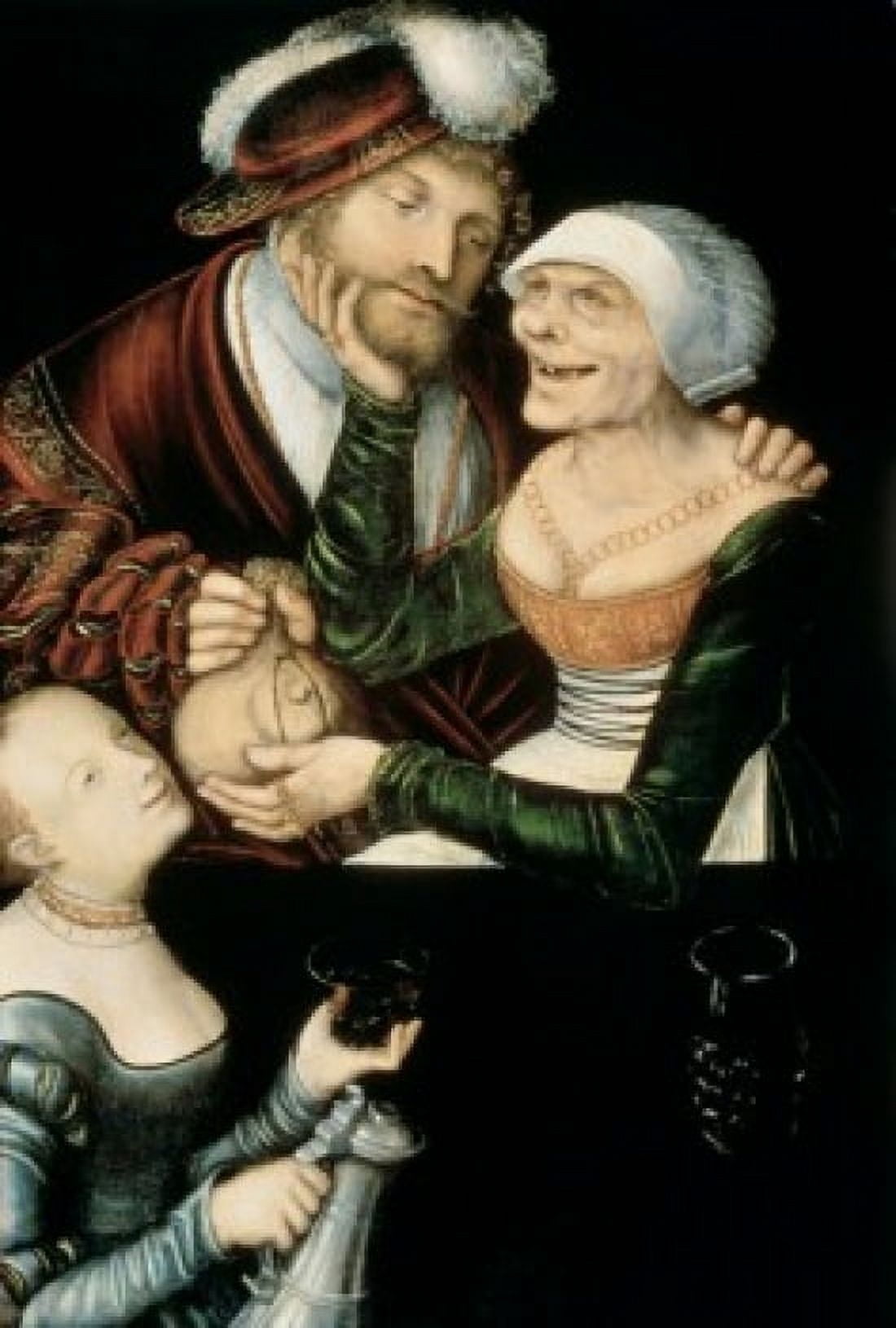 A Procuress c 1530 Lucas Cranach the Elder (1472-1553German) Georgian Fine Art Museum Tiflis Canvas Art - Lucas Cranach (24 x 36)