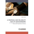 thumbnail image 1 of A Proposal and Reliability Test of Questionnaire (Paperback), 1 of 1