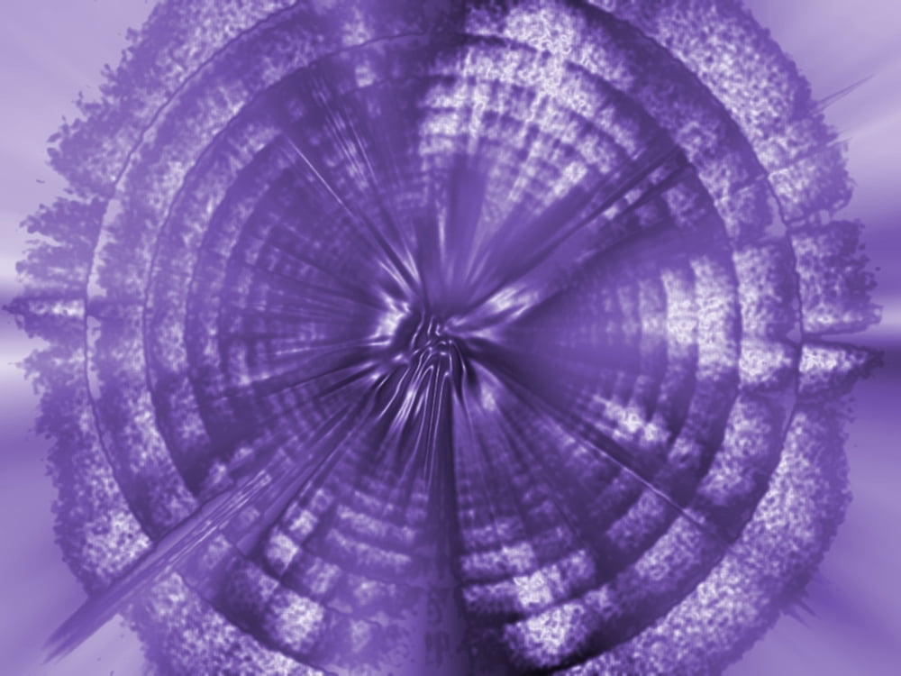 A Purple Circle Canvas Art - Tim Antoniuk Design Pics (32 x 24)