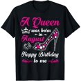thumbnail image 1 of A Queen Was Born In August Birthday Shirts For Women T-Shirt, 1 of 3