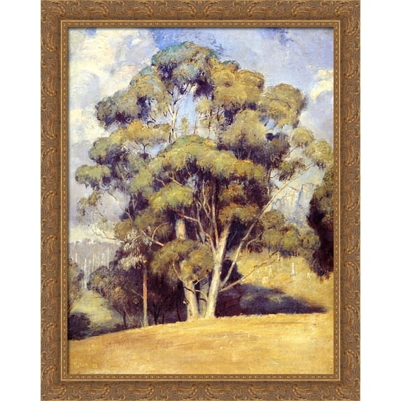 A Queen of Gums 28x36 Large Gold Ornate Wood Framed Canvas Art by Tom Roberts