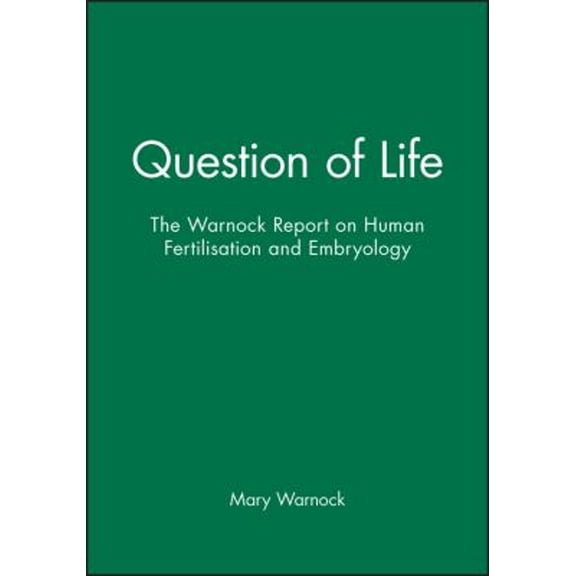 Pre-Owned Question of Life (Paperback) 0631142576 9780631142577
