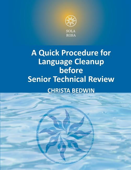 A Quick Procedure For Language Cleanup Before Senior Technical Review ...