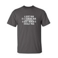 thumbnail image 1 of A Quiet Man Is A Thinking Man. A Quiet Woman Is Usually Mad Sarcastic Humor Graphic Novelty Funny Youth T Shirt, 1 of 1