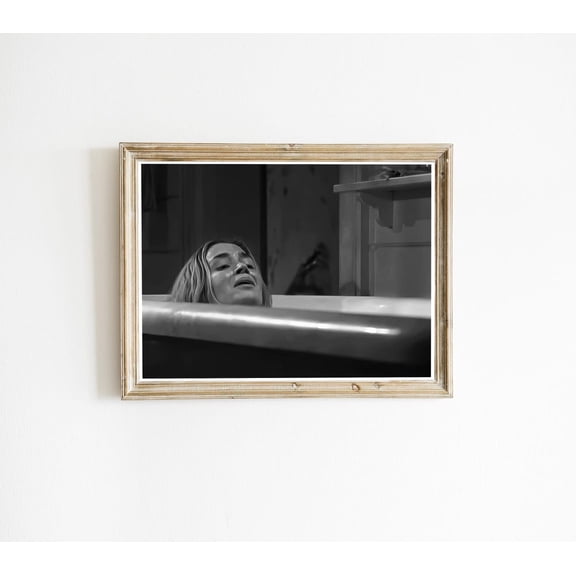 A Quiet Place Bathroom, Funny Bathroom Decor, Black and White, Toilet Print, Restroom Decor, Toilet Humor, Wall Art, Unframed Poster Size 24x36