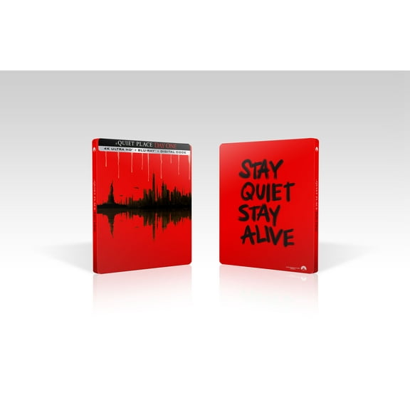 A Quiet Place: Day One (Steelbook) (Walmart Exclusive) (4K Ultra HD + Blu-ray + Digital Copy)
