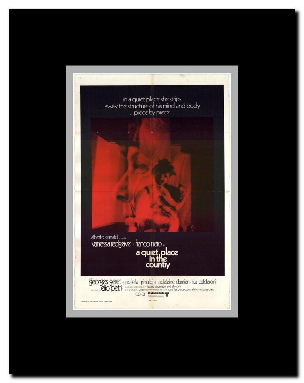 A Quiet Place in the Country Framed Movie Poster