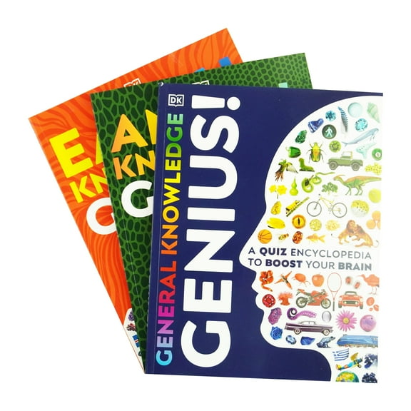 A Quiz Encyclopedia to Boost Your Brain by DK: 3 Books set - Ages 9-12 - Paperback