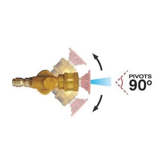 A.R. Blue Clean Connect Coupler,4000 psi Max. Pressure AL-QC1/4PIVOT