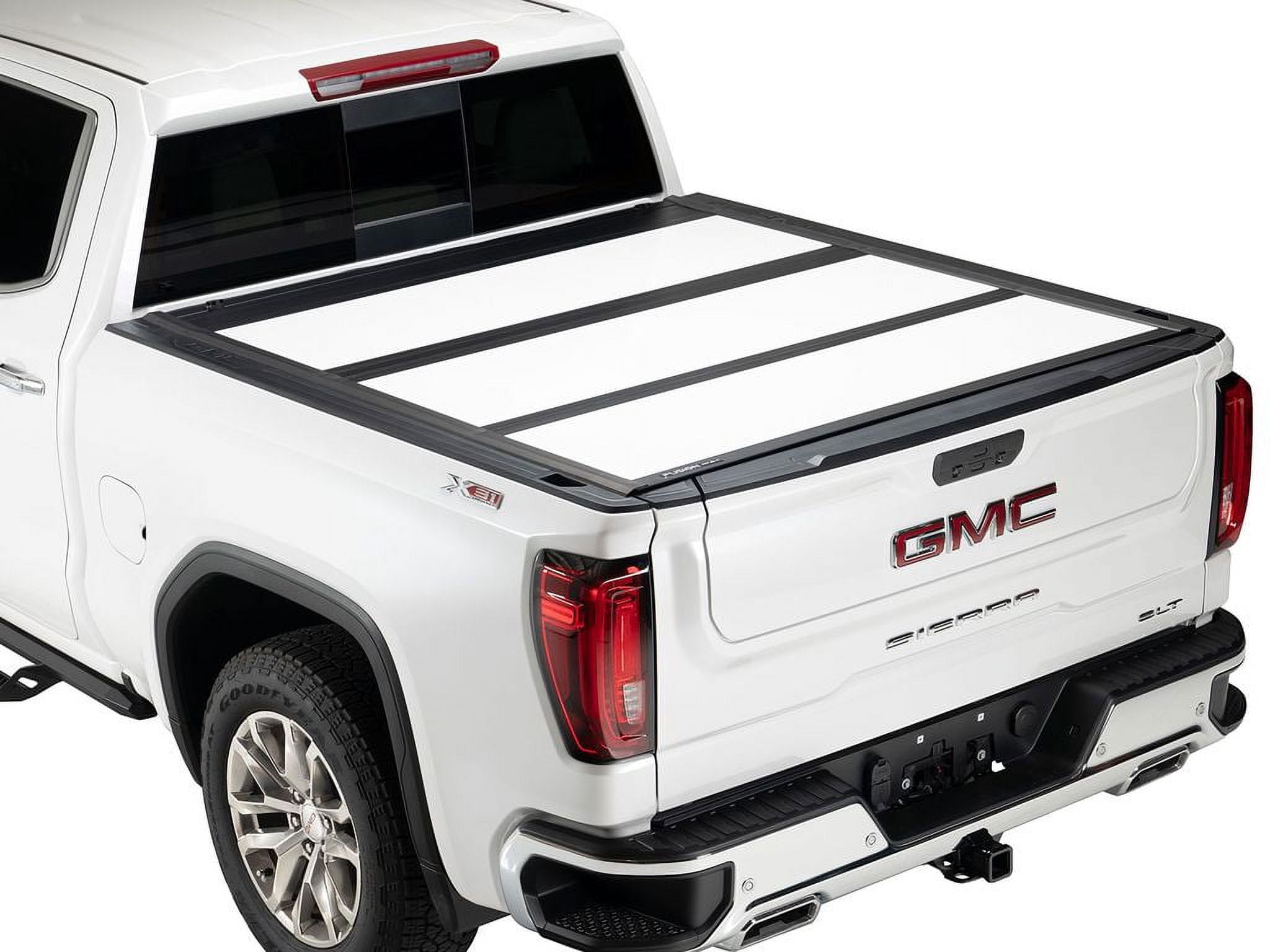 A.R.E. AR32006-PR4 Fusion Painted Hard Fold Truck Bed Tonneau Cover Fits 2015 - 2021 Dodge Ram w/o RamBox 5' 7" Bed (67") Paint Code: PR4 Flame Red