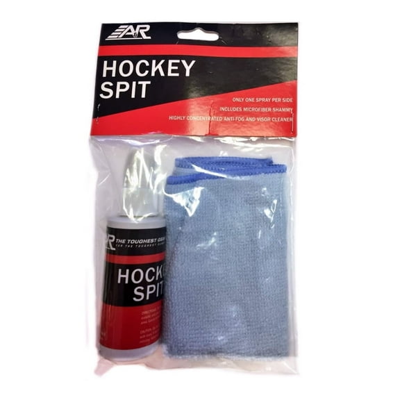 A&R Hockey Visor / Shield Anti-Fog Spray & Cleaner, with Microfiber Shammy Towel