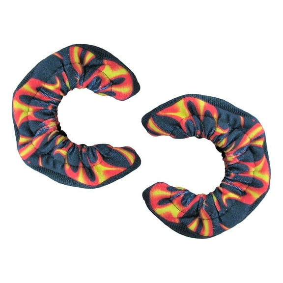 A&R Ice Hockey Figure Skate TuffTerry Blade Covers Soakers - Flames / Fire