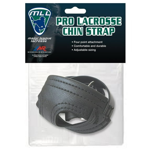 A&R MLL Major League Lacrosse Pro Helmet 4 Pt. Chin Strap Adjustable Blk or Wht