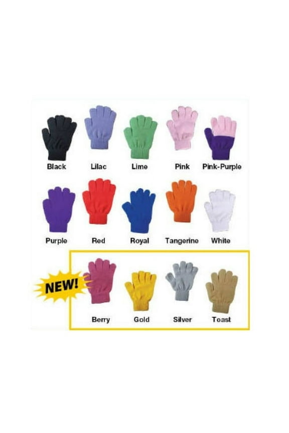 Knit Gloves, One Size Fits Most - Black