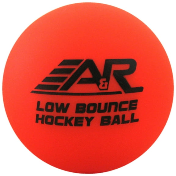 A&R Sports Low Bounce Hockey Ball, Orange (Shrink Wrapped)