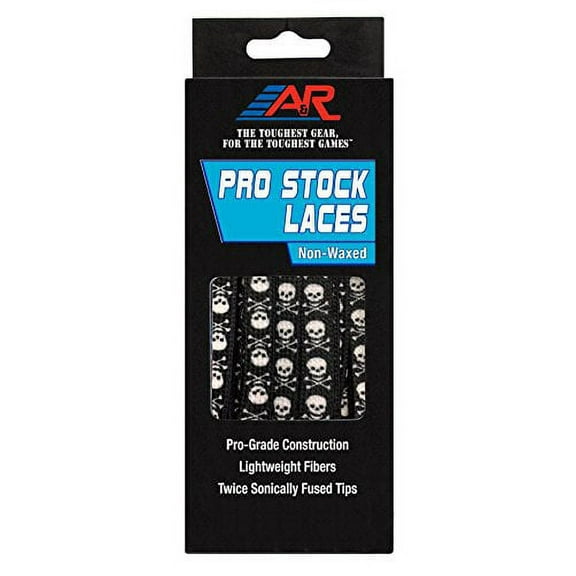 A&R Sports Pro-Stock Laces Skull&Crossbones 108"