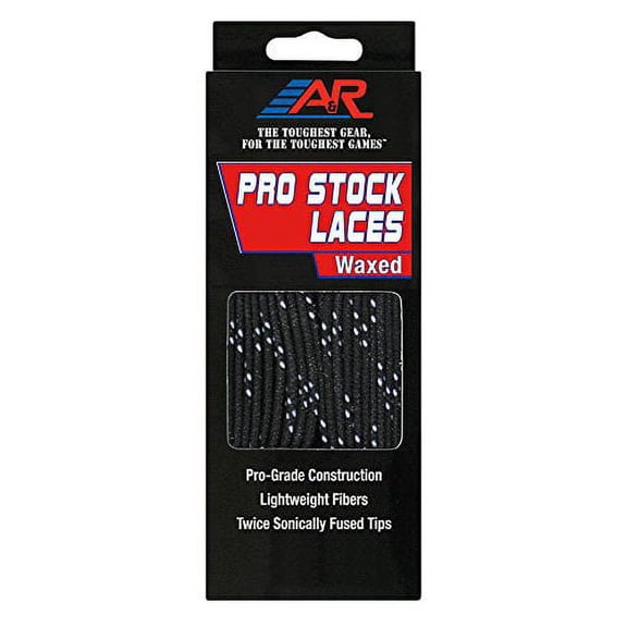 A&R Sports Pro-Stock Laces black 108" - Waxed