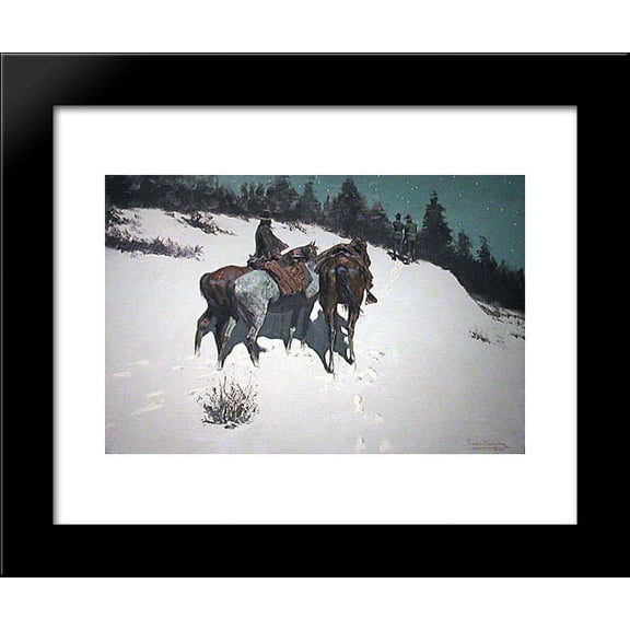 A Reconnaissance 20x24 Framed Art Print by Remington, Frederic
