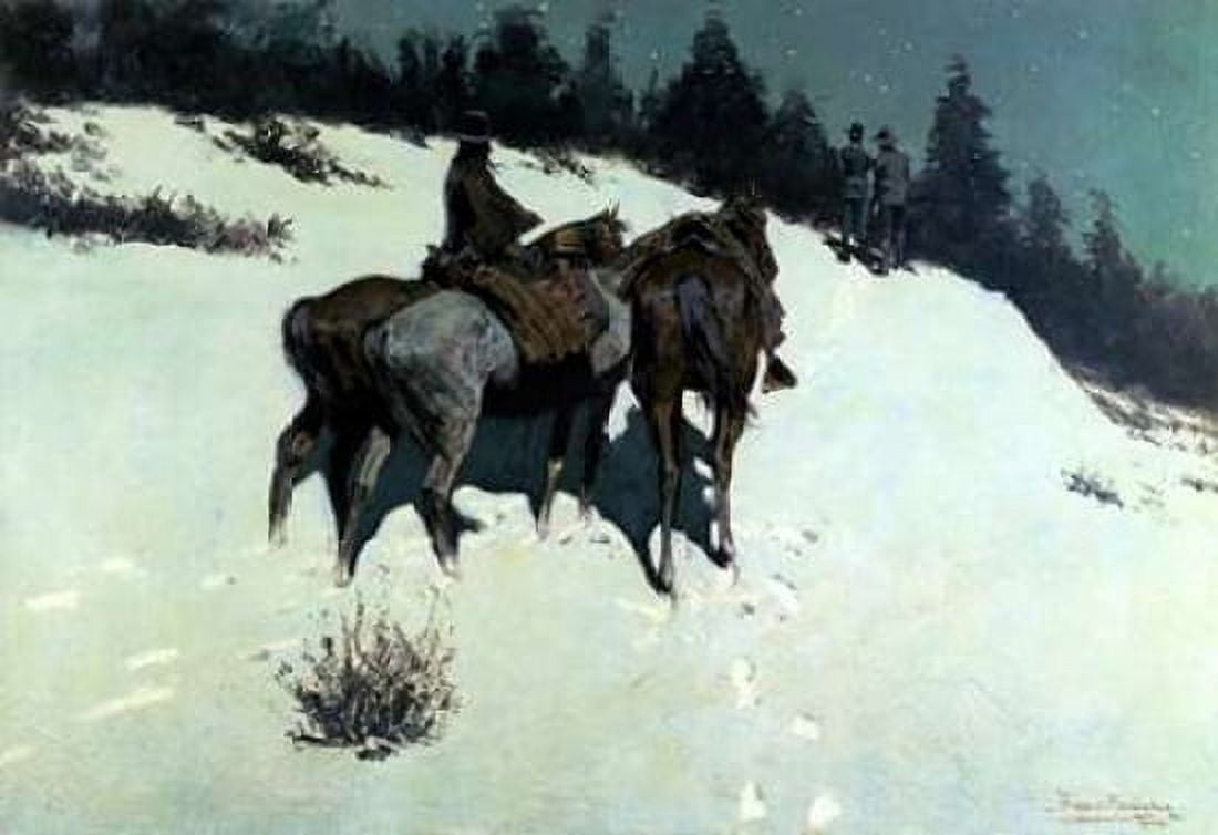 A Reconnaissance Canvas Art - Frederic Remington (20 x 28)