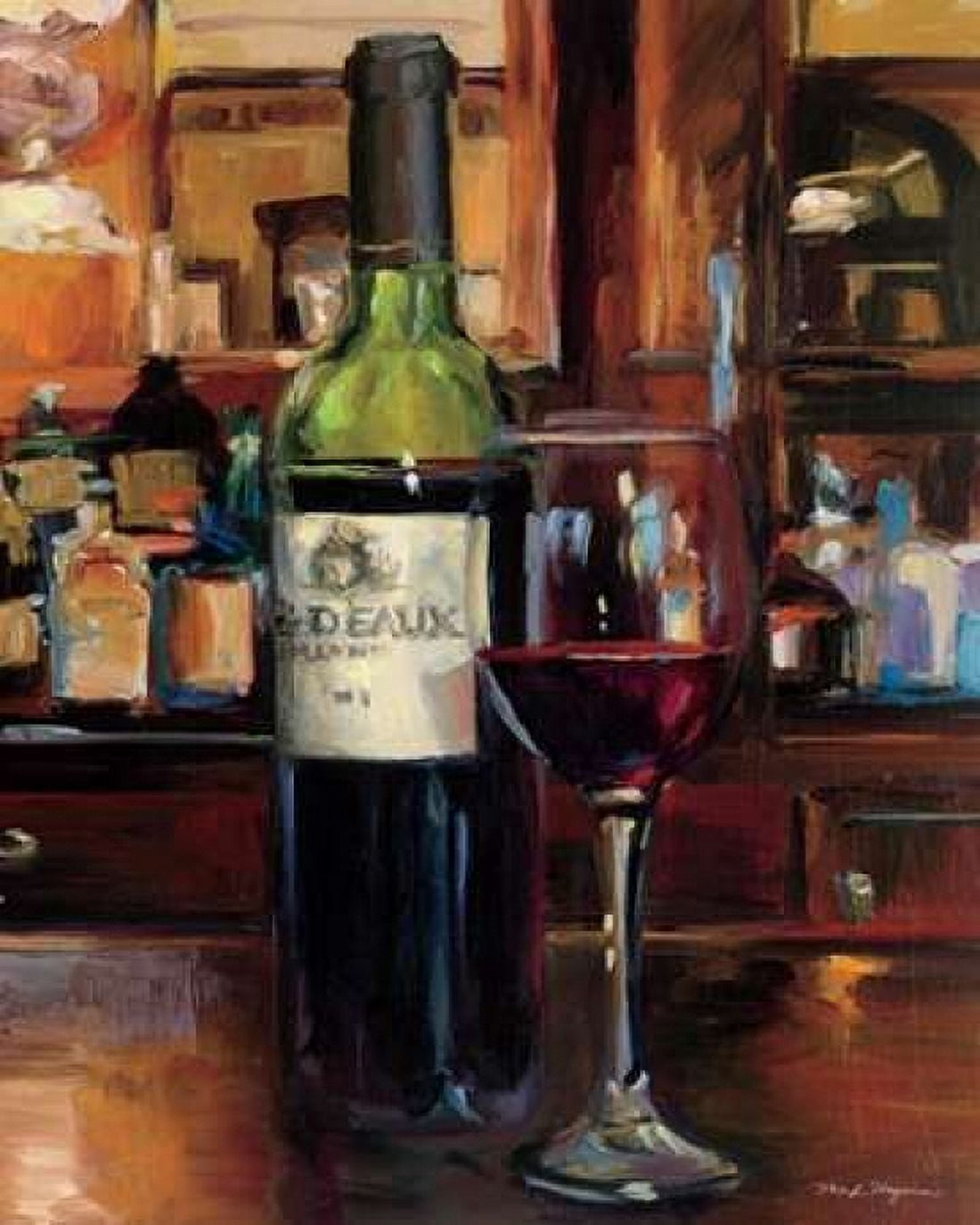A Reflection of Wine III Canvas Art - Marilyn Hageman (24 x 30)