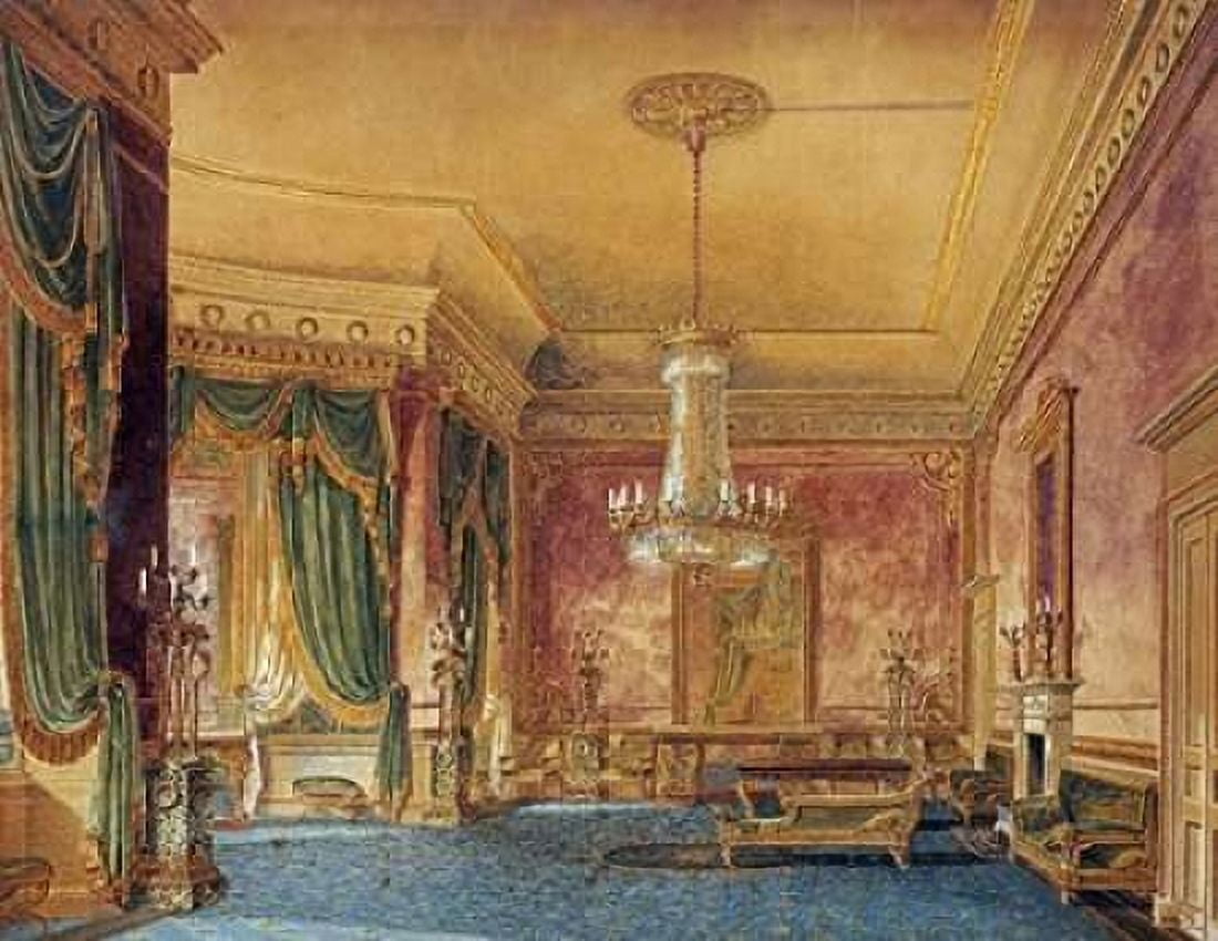 A Regency Interior Canvas Art - Robert Hughes (22 x 28)