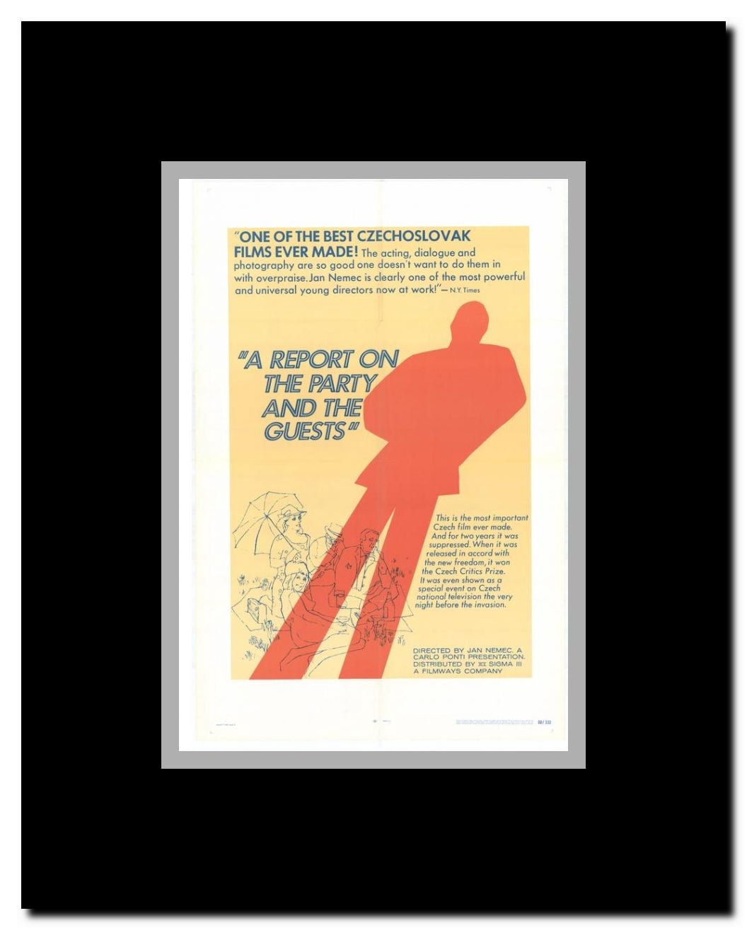 A Report on the Party and the Guests Framed Movie Poster