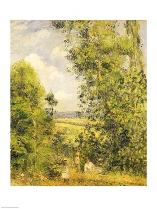 A Rest in the Meadow 1878 Canvas Art - Camille Pissarro (24 x 36)