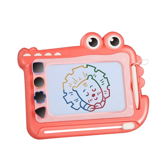A Reusable Magnetic Drawing Board With Erasable Surface And Four Color Sections For Preschool Learning And Creative Expression