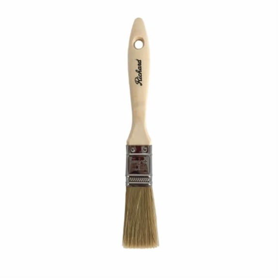 A Richard Tools 47380 1 in. Straight White Bristle Paint Brush