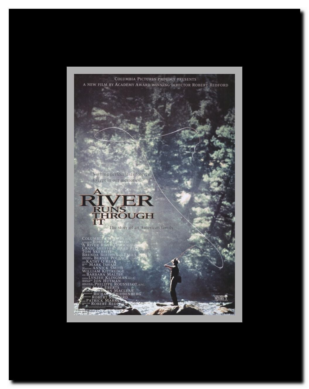 A River Runs Through It Framed Movie Poster