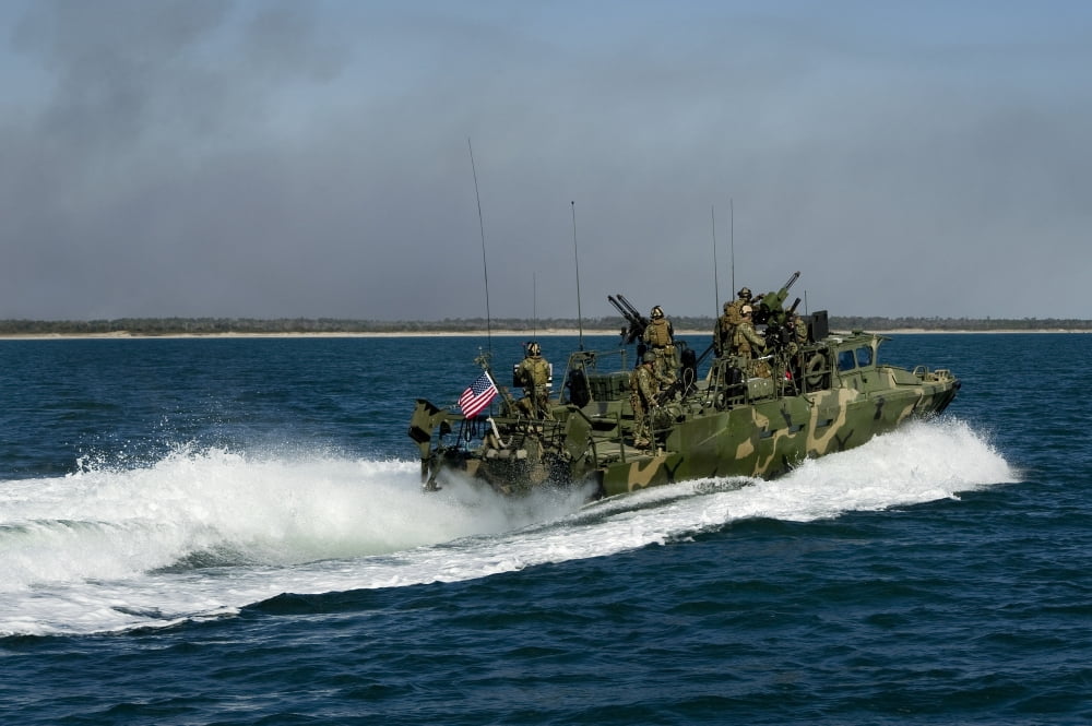 A Riverine Command Boat during exercise Bold Alligator 2012 Canvas Art - Stocktrek Images (35 x 23)