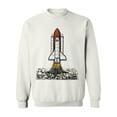 thumbnail image 1 of A Rocket Taking Off To Space Sweatshirt Men -Image by Shutterstock, Male 3X-Large, 1 of 4