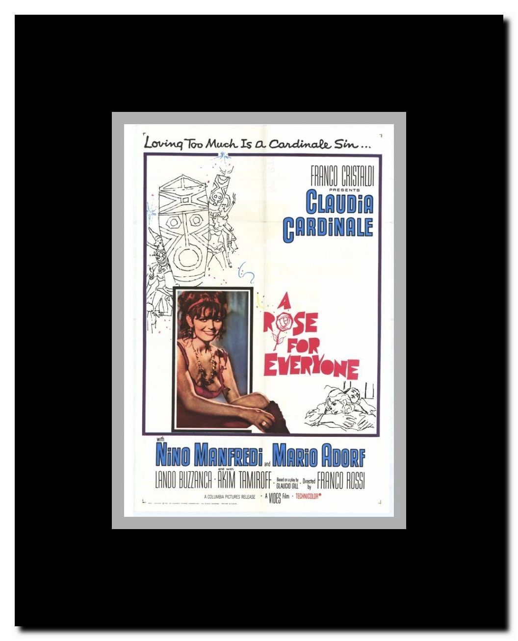 A Rose for Everyone Framed Movie Poster