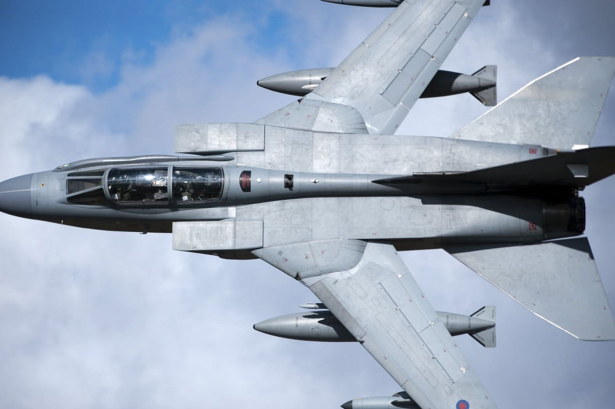 A Royal Air Force Tornado GR4 low flying over North Wales Canvas Art - Andrew ChittockStocktrek Images (34 x 23)