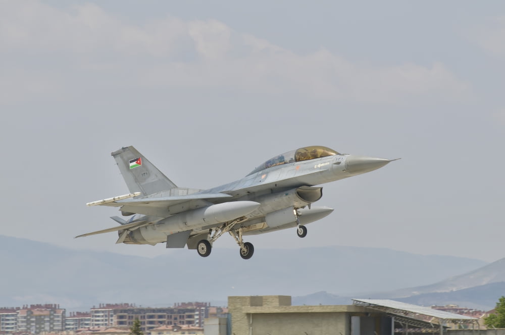 A Royal Jordanian Air Force F-16 during Exercise Anatolian Eagle Canvas Art - Giovanni CollaStocktrek Images (17 x 12)
