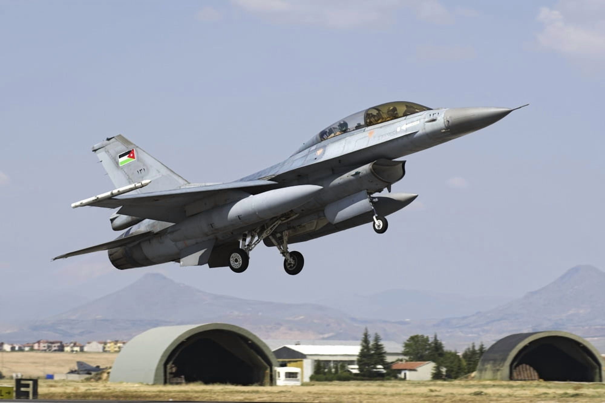 A Royal Jordanian Air Force F-16BM during Exercise Anatolian Eagle Canvas Art - Daniele FaccioliStocktrek Images (17 x 12)