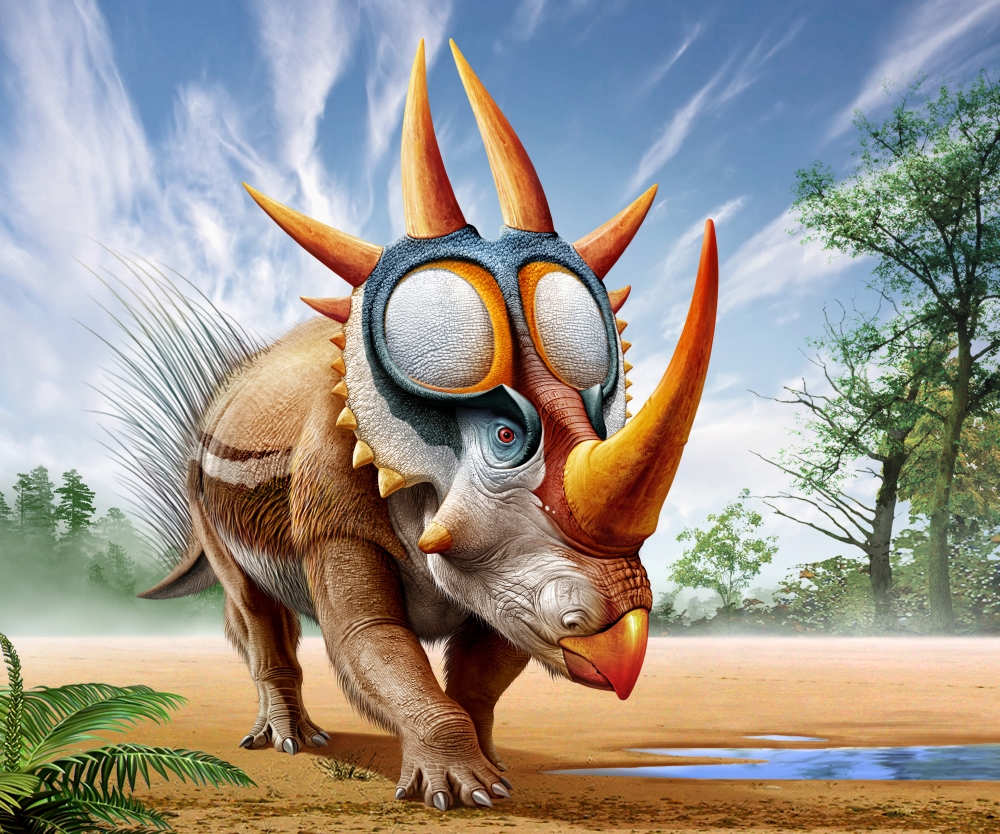 A Rubeosaurus roams a prehistoric environment Canvas Art - Mohamad HaghaniStocktrek Images (16 x 13)