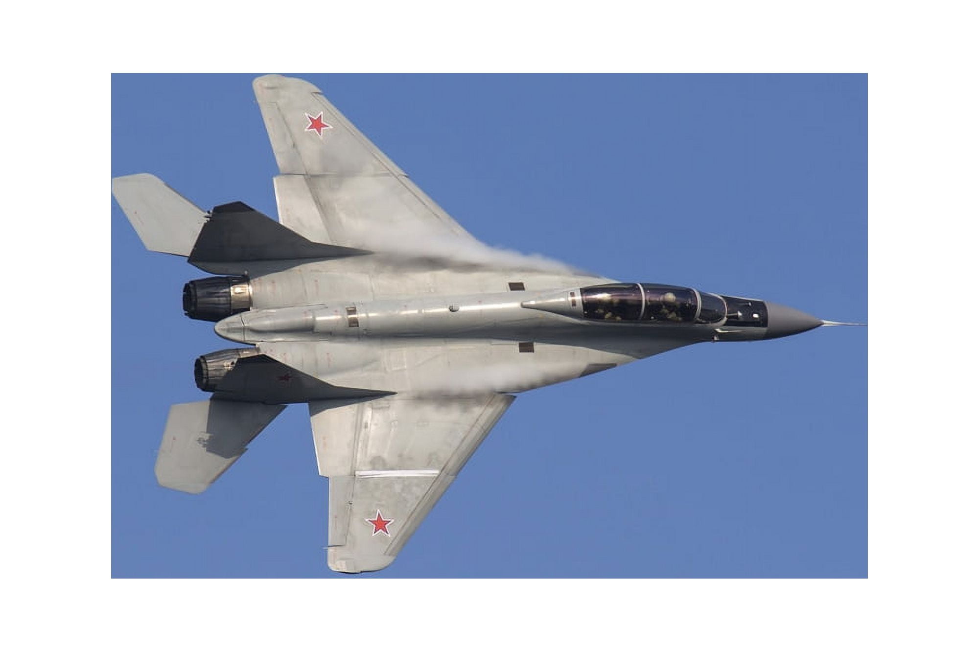 A Russian Air Force MiG-35 fighter plane Canvas Art - Daniele FaccioliStocktrek Images (17 x 12)