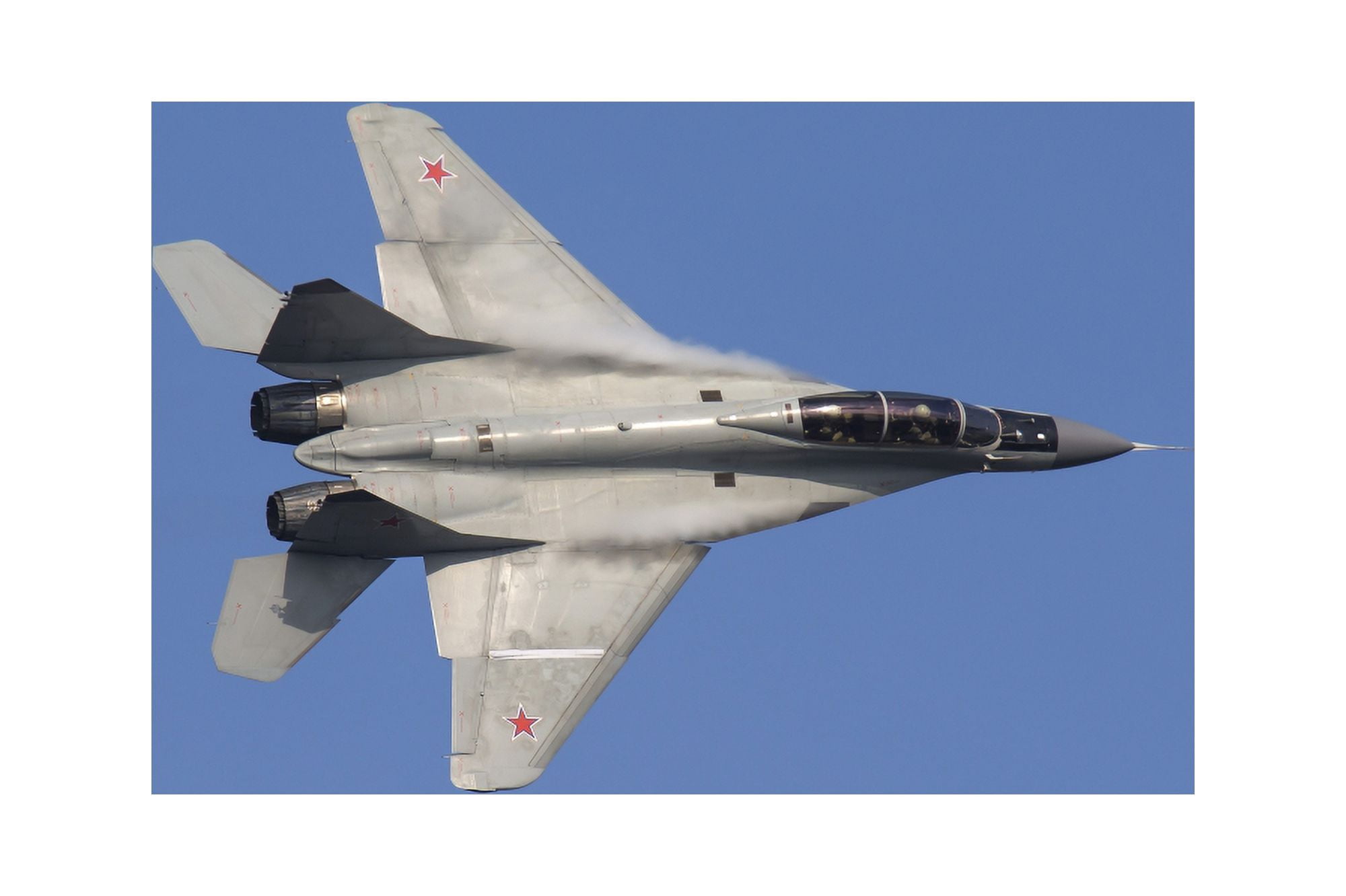 A Russian Air Force MiG-35 fighter plane Canvas Art - Daniele FaccioliStocktrek Images (34 x 23)