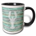 thumbnail image 1 of 3drose, a Rustic Weathered Coastal and Nautical Lobster Design for Beach Décor, 11oz Two-tone Black Mug, 1 of 6