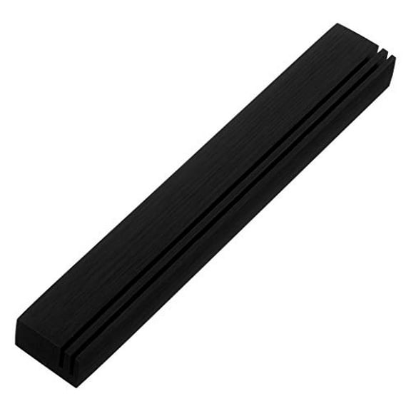 A&S Mezuzot Aluminum Mezuzah Case in Adi Sidler Track Design Door Mezuzah for Parchment Scroll Home Blessing Decor (Black, 6 Inches)