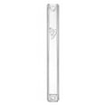 thumbnail image 1 of A&S Mezuzot Clear Lucite Mezuzah Case with Silver Shin Design Waterproof Judaica Door Mezuza for Home Blessing(1 Pack of 3, 6 Inches), 1 of 6