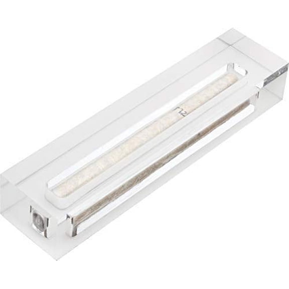 A&S Mezuzot Clear Mezuzah Case in Acrylic-Lucite Design Waterproof Judiaca Gifts Modern Home Prosperity Decor (Frost, 6 Inches)