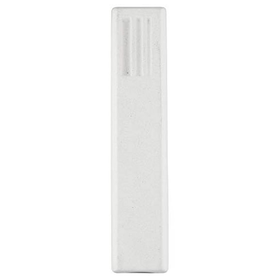 A&S Mezuzot Modern Cement Mezuzah Case in Short Line Net Shin Design Waterproof Judaica Door Mezuzah Home Blessing and Protection Cover (White, 6 Inches)