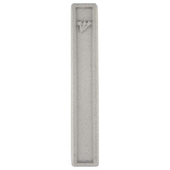 A&S Mezuzot Modern Cement Mezuzah with Embossed Shin Design Mezuzah Case Decor for Home Blessing (Cement, 7 Inches)