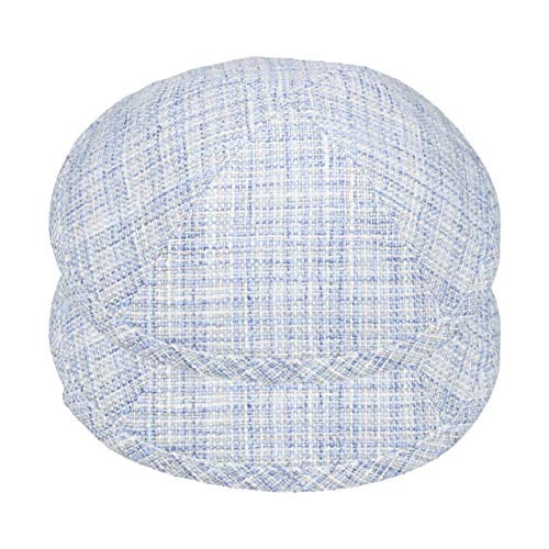 A&S Mezuzot Modern Linen Kippah for Men Yarmulke Cap Jewish Yamaka Hat Kippot Yarmulka Set of 2 - Blue Pattern