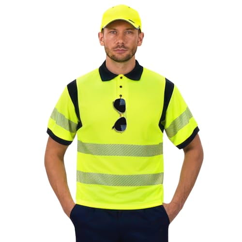A-SAFETY high visibility Reflective Safety Polo Shirts security Polo Shirt